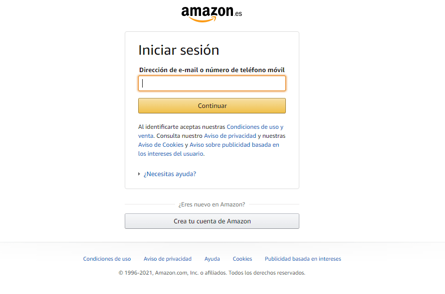 Cómo pedir la factura de Amazon online